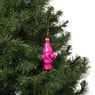 Kersthanger kabouter - roze - 10.5x5.3x4.7 cm