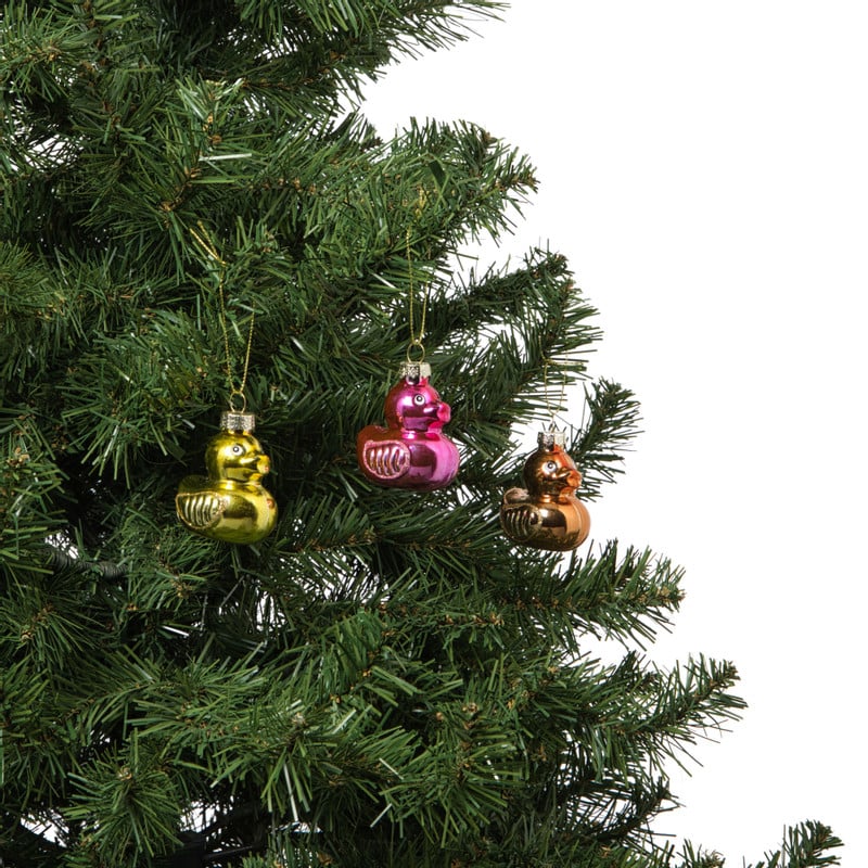 Kersthangers mini - badeendjes - set van 3