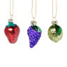 Kersthangers mini - fruit - set van 3