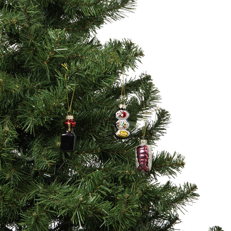 Kersthangers mini - sushi - set van 3