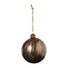 Kerstbal marble - bruin/goudkleurig - ø8 cm