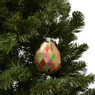 Kersthanger geruit - roze/wit/groen - 8x3x11 cm 