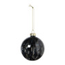 Kerstbal smoke - zwart - ø8 cm
