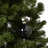 Kerstbal smoke - zwart - ø8 cm