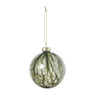 Kerstbal smoke - groen - ø8 cm