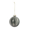 Kerstbal marble - groen/goudkleurig - ø8 cm