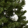 Kerstbal it's christmas time - zilverkleurig - ø8 cm