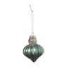 Kersthanger lampion - groen - ø7x9 cm