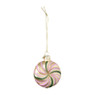 Kersthanger lolly - roze/oranje - 6x3x15 cm