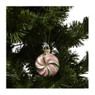 Kersthanger lolly - roze/oranje - 6x3x15 cm