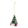 Kersthanger kerstboom - groen - ø6x8 cm