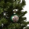 Kerstbal teckel - roze - ø8 cm