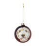 Kerstbal labradoodle - groen - ø8 cm