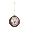 Kerstbal golden retriever - groen - ø8 cm