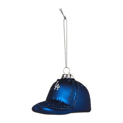 Kersthanger pet - blauw - 9x7x7 cm