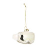 Kersthanger skibril - goudkleurig - 5.3x8.6x4.7 cm