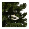 Kersthanger skibril - goudkleurig - 5.3x8.6x4.7 cm