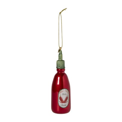 Kersthanger chilisaus - rood - ø4x12 cm