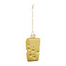 Kersthanger kaas - goud - ø4.2x9 cm