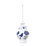 Kersthanger Chinese vaas - wit/blauw - ø6.4x9.8 cm