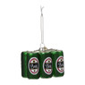 Kersthanger bier 6-pack - groen - 9x5.8x6.6 cm