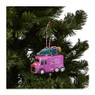 Kersthanger bus roze - roze - 9.9x4.2x7.2 cm