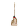 Kersthanger hond van hout - 20x6x30 cm - diverse varianten