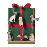 Kersthanger hond van hout - 20x6x30 cm - diverse varianten