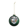 Kerstbal Australian shepherd - groen - ø8 cm