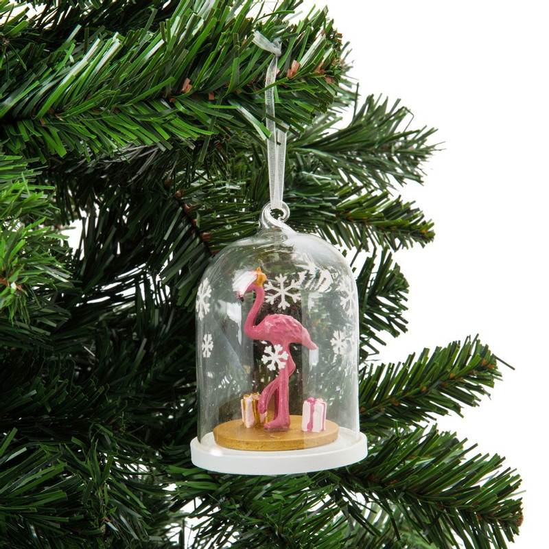 Hanger stolp - flamingo - 6,5x10 cm