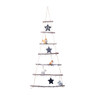 Xmas houten decoratieladder - 49,5x1,5x120 cm