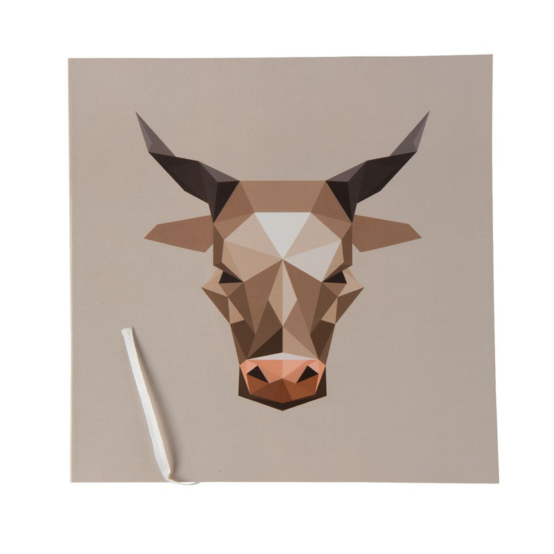 Notitieboek 21x21 cm - koe 