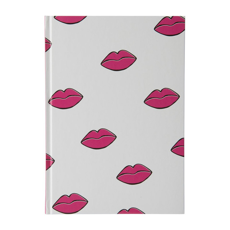 Notitieboek A5 - lippen - lichtroze