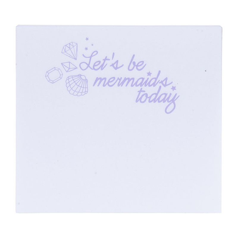 Notitieblok Let's be mermaids today - 10x9 cm