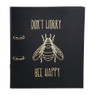 Ordner Don't Worry Bee Happy - zwart - 31,5x28x7 cm