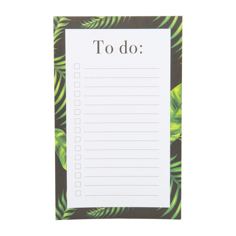 Schrijfblok to do - leaf