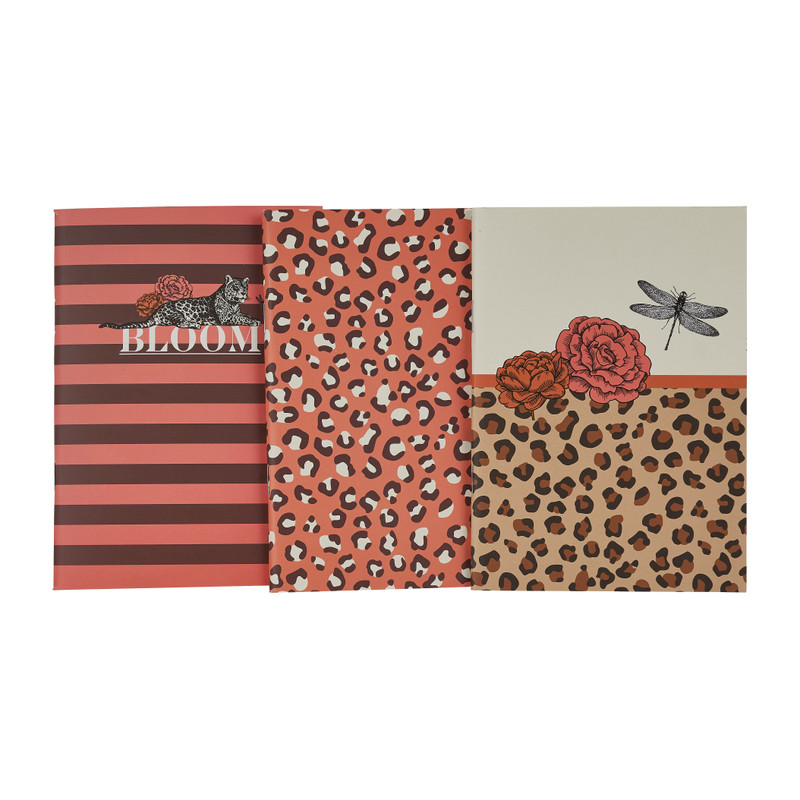 Notitieboeken bloom A6 - 14.5x10.5 cm - set van 3