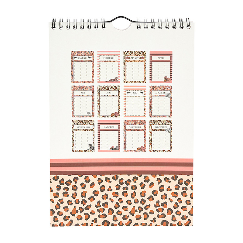 Verjaardagskalender leopard bloom 