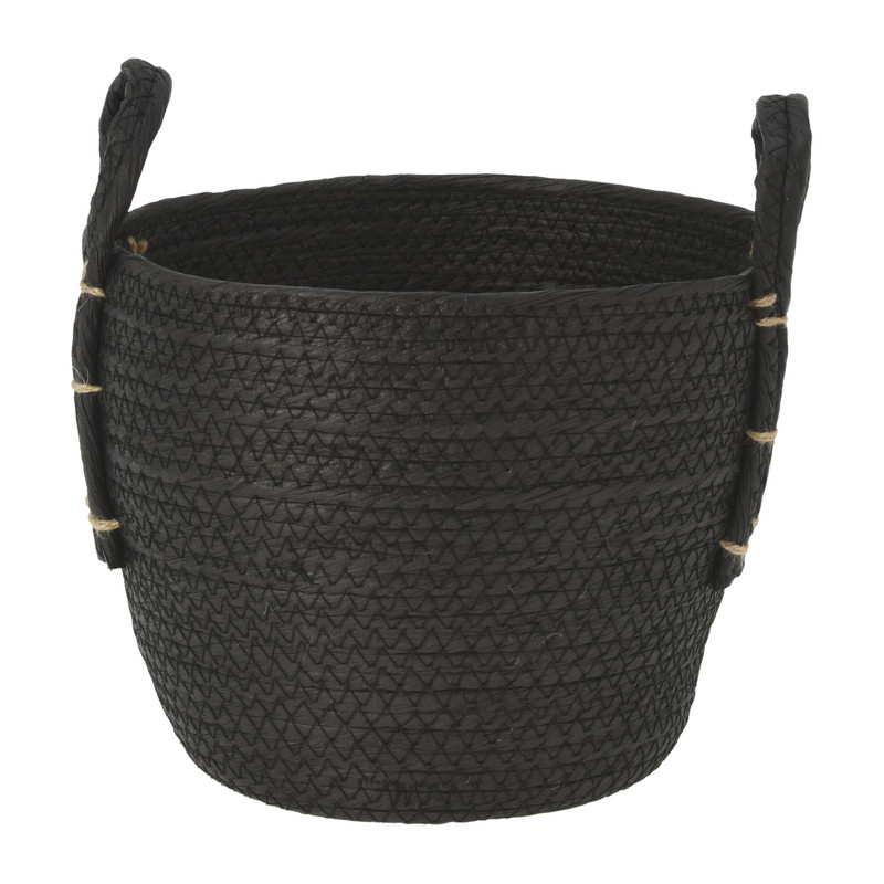 Papieren manden - zwart - set van 3