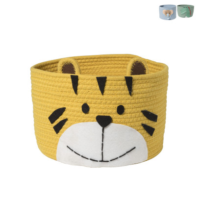 Opbergmand dieren - ø26x18 cm - diverse varianten