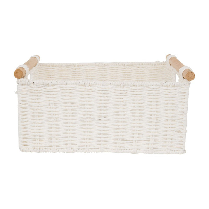 Mand met houten klosjes M