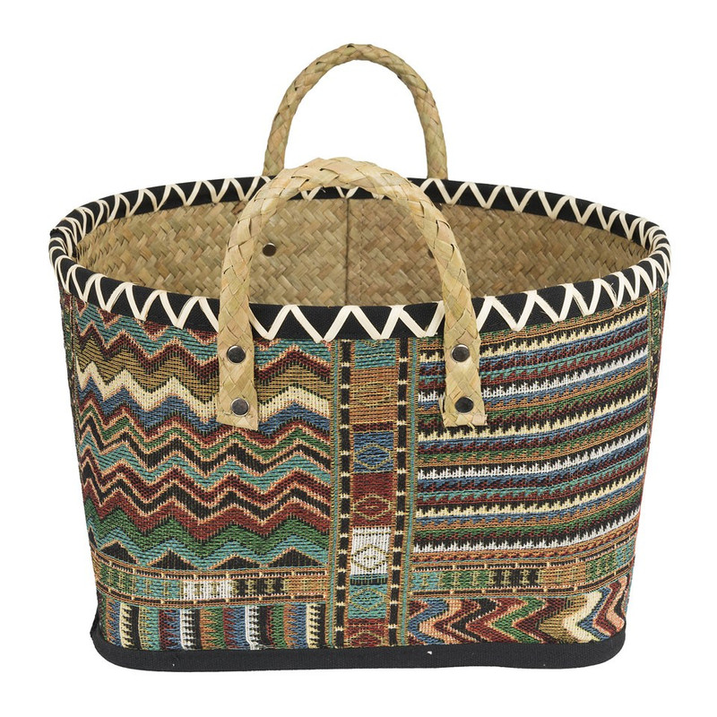 Mand rond India – Ø33x20 cm