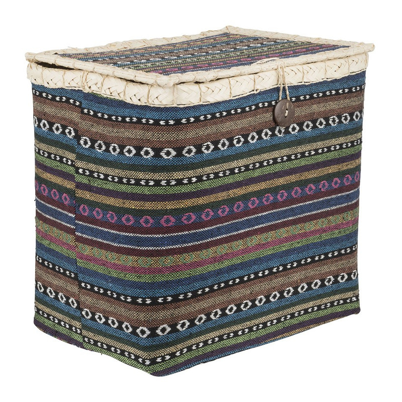 Mand met deksel Mexican - 33x24x31 cm