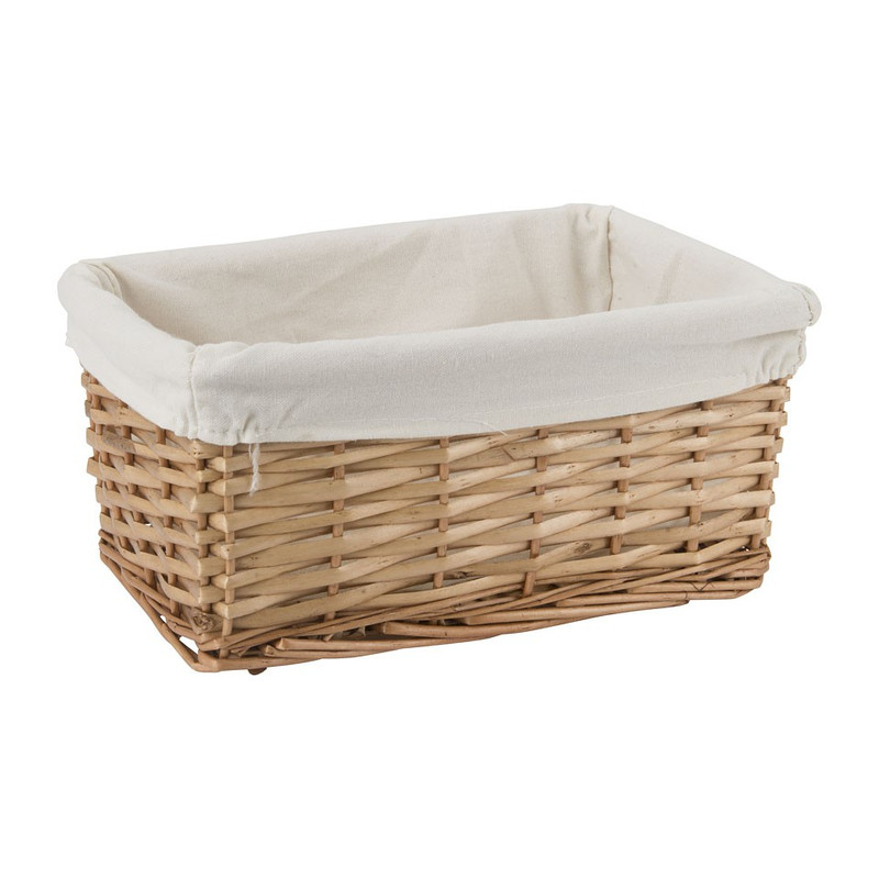 Lademand met voering - bruin - 28x18x14 cm