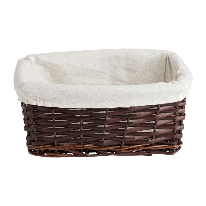 Lademand basic met voering - bruin - 28x18x12 cm