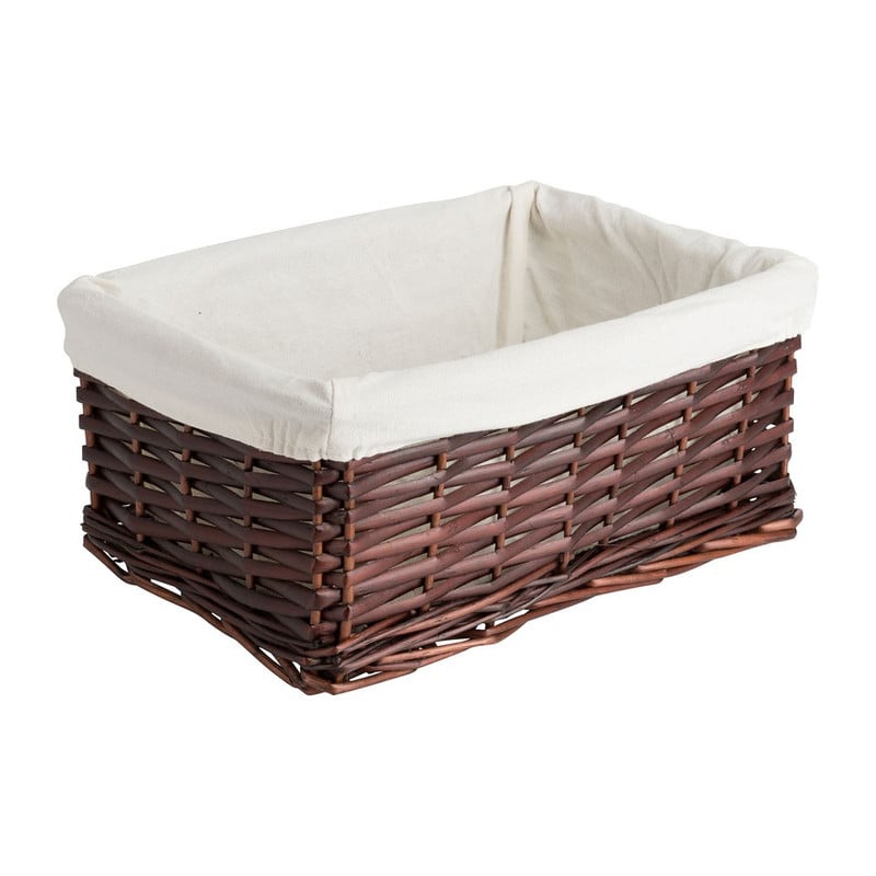 Lademand basic met voering - bruin - 34x24x14 cm