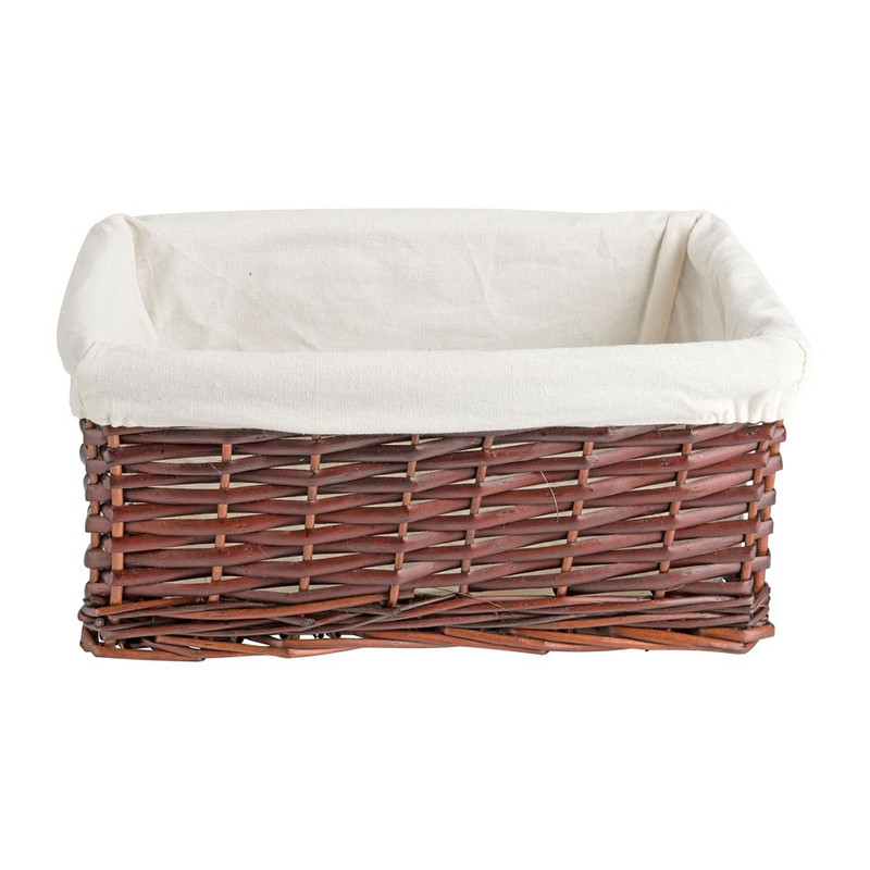 Lademand basic met voering - bruin - 34x24x14 cm