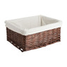 Lademand basic met voering - bruin - 40x30x16 cm