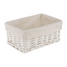 Lademand basic met voering - wit - 28x18x12 cm