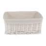 Lademand basic met voering - wit - 34x24x14 cm